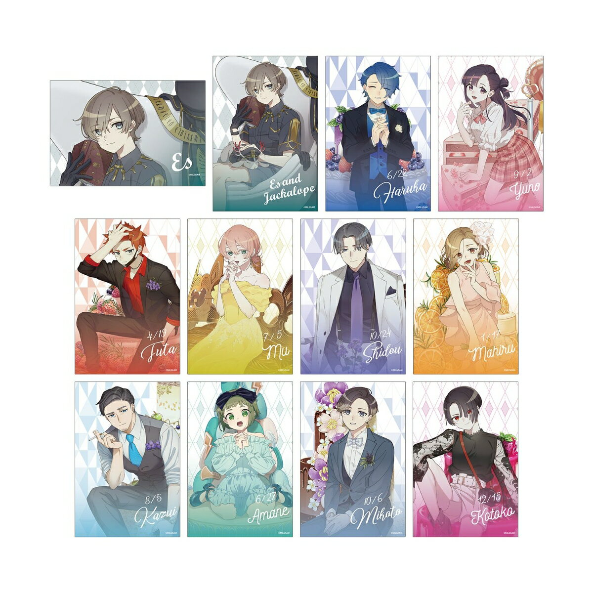 MILGRAM -ミルグラムー描き下ろし バースデーver.＆休息中ver. トレーディングクリアカード(BOX＝12個)