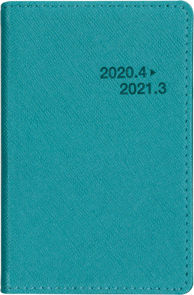 4777 ミニ手帳（ターコイズ）2020年4月始まり