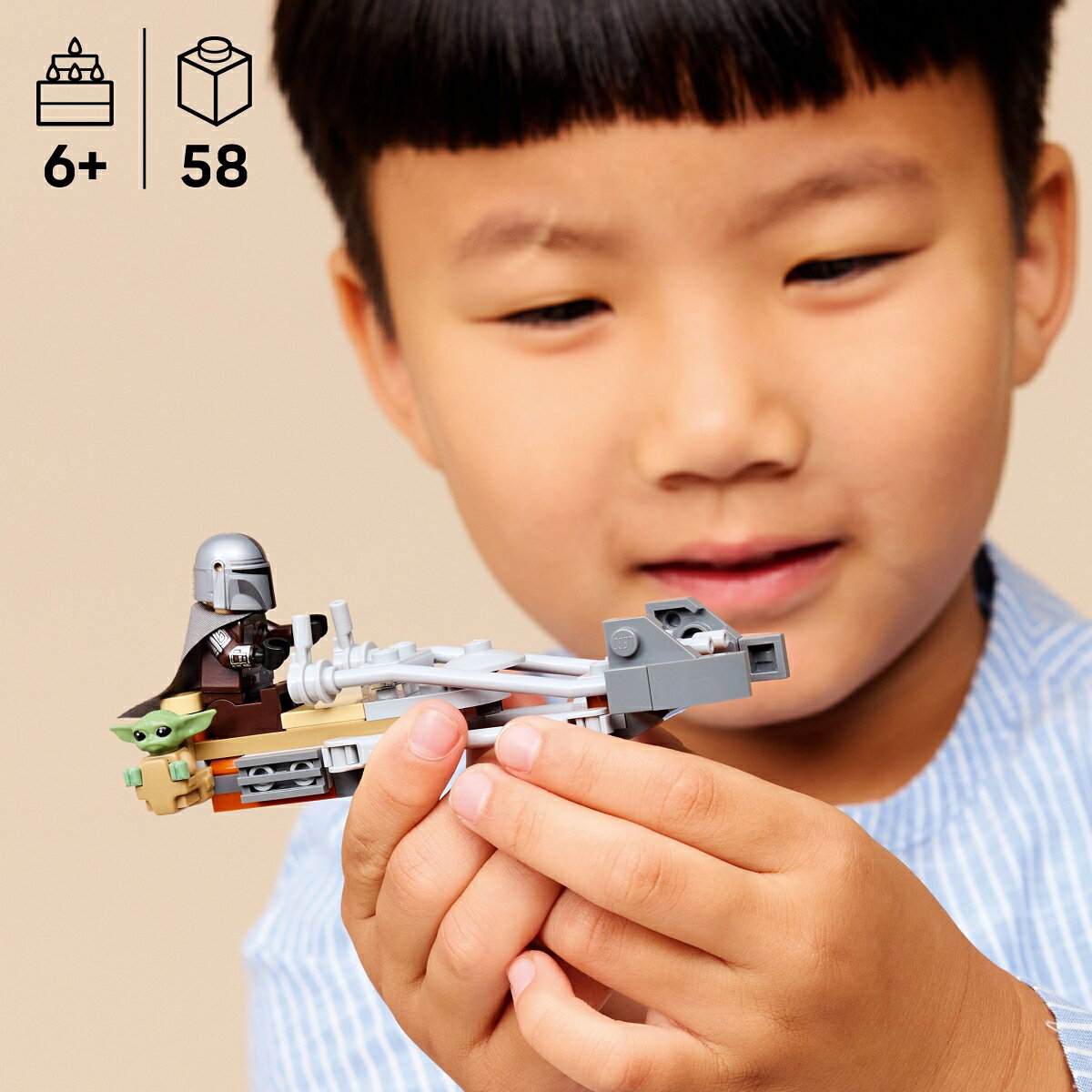 レゴ(LEGO) スター・ウォーズ マンダロリアンとグローグーのスピーダーバイク(TM) 75436 [ おもちゃ 玩具 プレゼント 6歳 7歳 8歳 ]