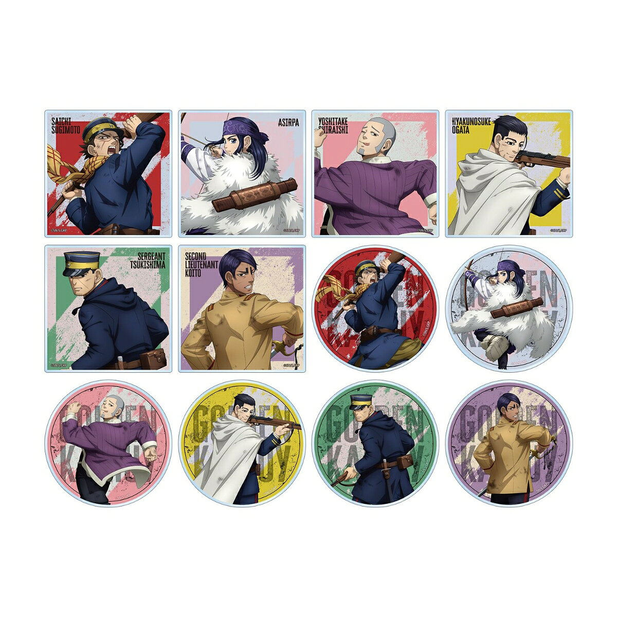 TVアニメ『ゴールデンカムイ』描き下ろし 戦う背中ver. トレーディングアクリルコースター(BOX＝12個入)
