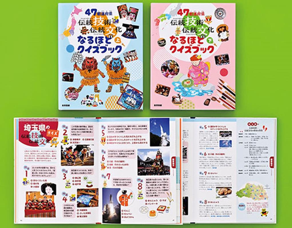47都道府県 伝統技術・伝統文化なるほどクイズブック（全2巻）