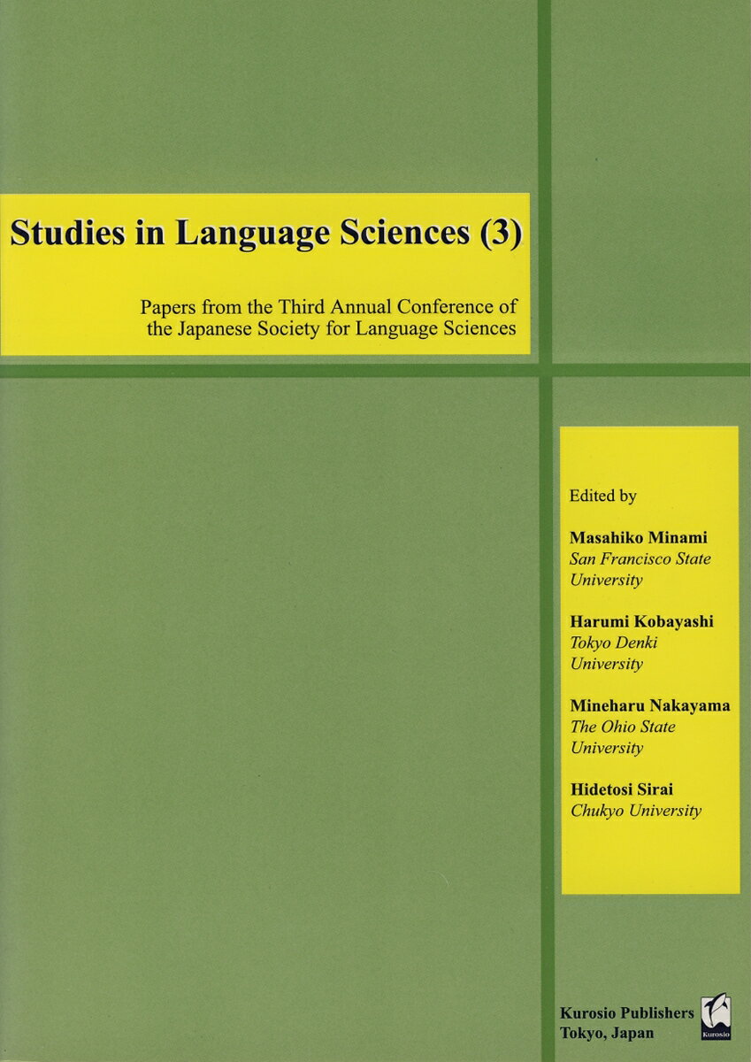 Studies in Language Sciences 3