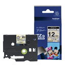 【ブラザー純正】ピータッチ ラミネートテープ TZe-DL31 幅12mm (黒文字/ベビーミッキーイエロー)