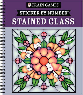 Brain Games - Sticker by Number: Stained Glass (28 Images to Sticker) BRAIN GAMES - STICKER BY NUMBE （Brain Games - Sticker by Number） 
