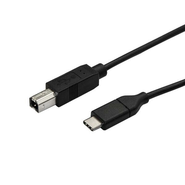 0.5m USB 2.0 ケーブル USB-C（オス） - USB-B（オス）