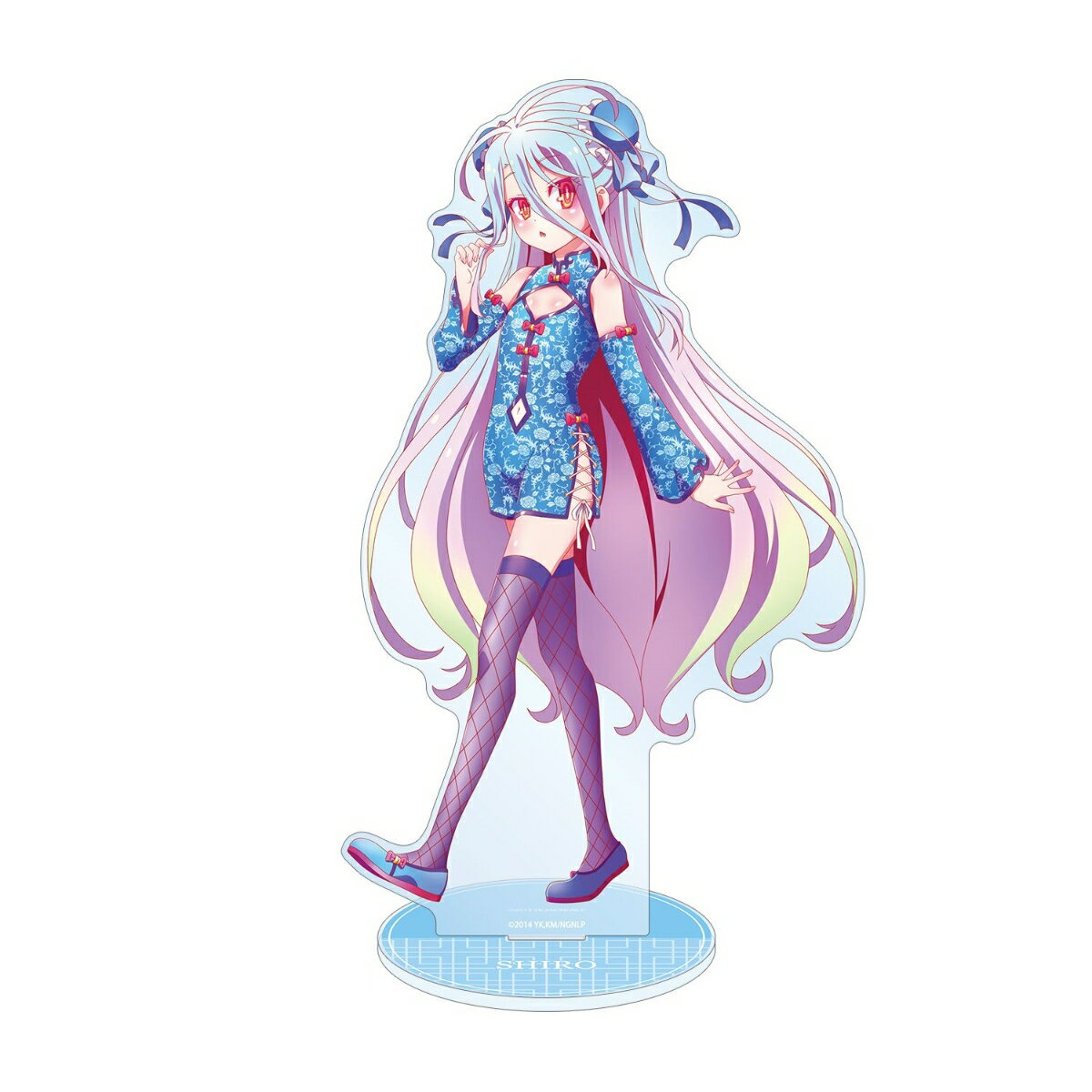 ノーゲーム・ノーライフ描き下ろし 白 チャイナドレスver. 特大アクリルスタンド