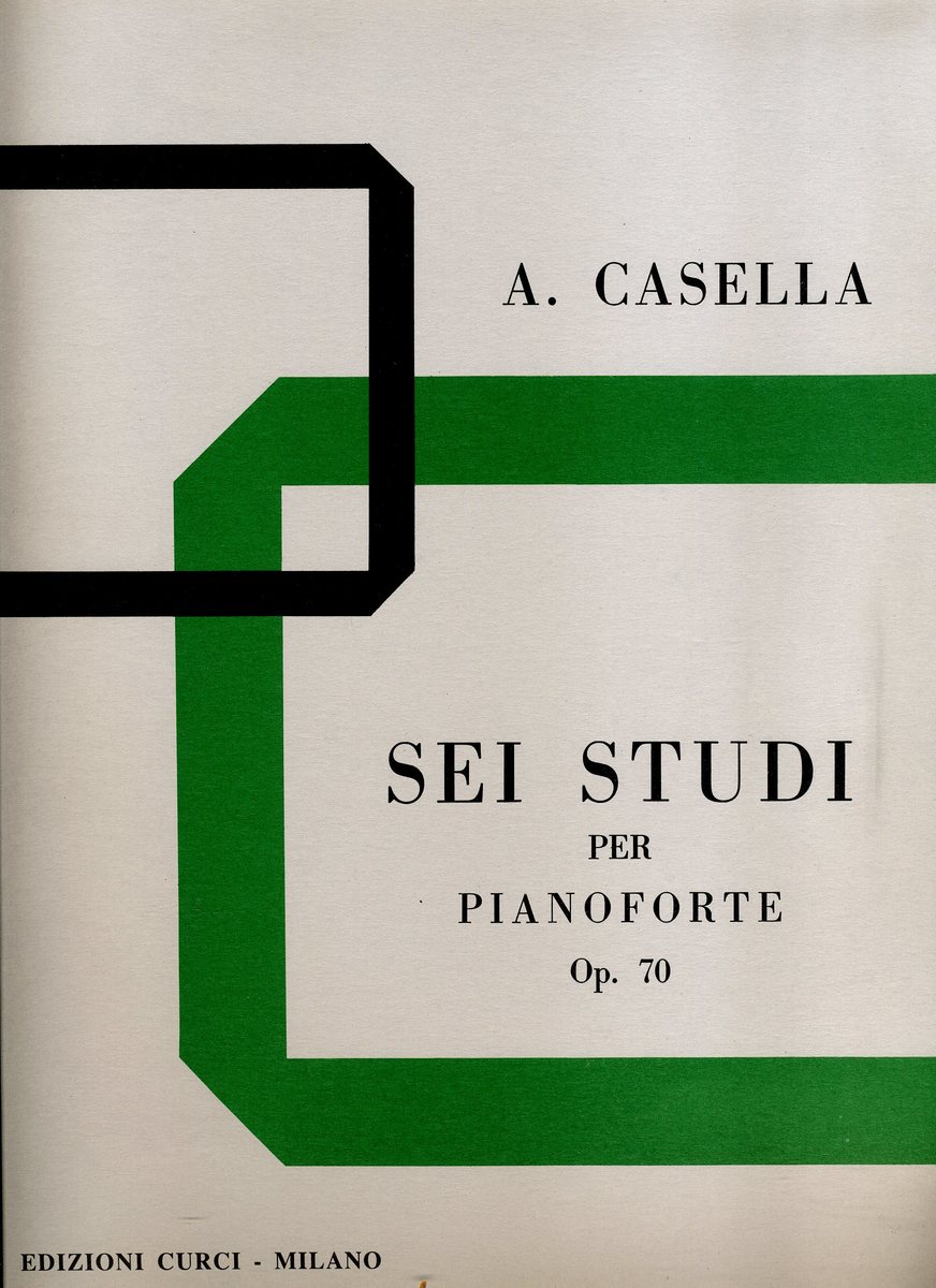 【輸入楽譜】カセッラ, Alfredo: 6つの練習曲 Op.70