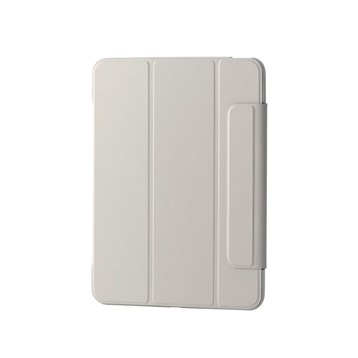 iPad Air 11インチ(M3/M2)/フラップケース/薄型軽量/背面クリア/フレームカラー/グレージュ