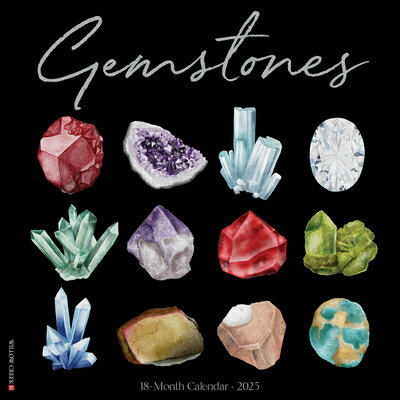 Gemstones 2025 12 X 12 Wall Calendar GEMSTONES 2025 12 X 12 WALL CA [ Willow Creek Press ]