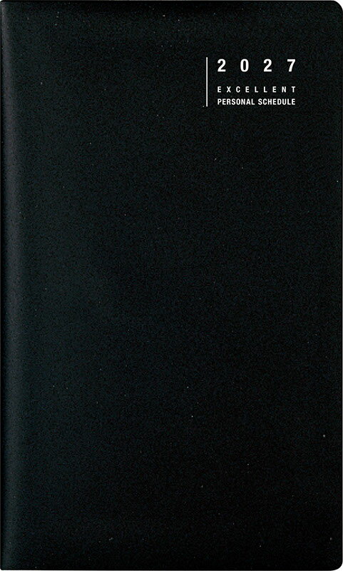 2027年　手帳　1月始まり　No.301　リベル インデックス 1　　[クラッシーブラック]高橋書店　手帳判　　マンスリー （リベル インデックス）