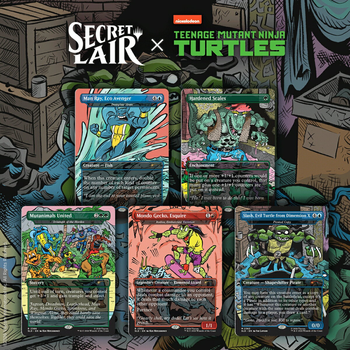 マジック：ザ・ギャザリング Secret Lair Totally Tubulair Superdrop Secret Lair x Teenage Mutant Ninja Turtles: The Mighty Mutanimals【クレジットカード決済限定】
