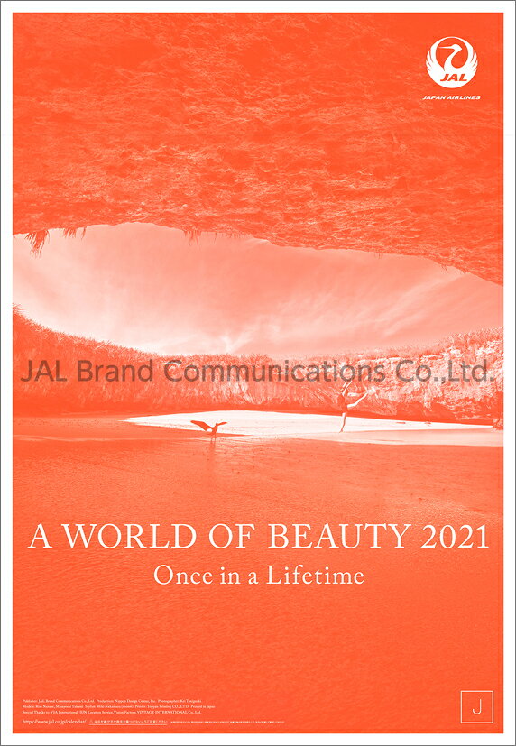 JAL「A WORLD OF BEAUTY」（大型判）（2021年1月始まりカレンダー）