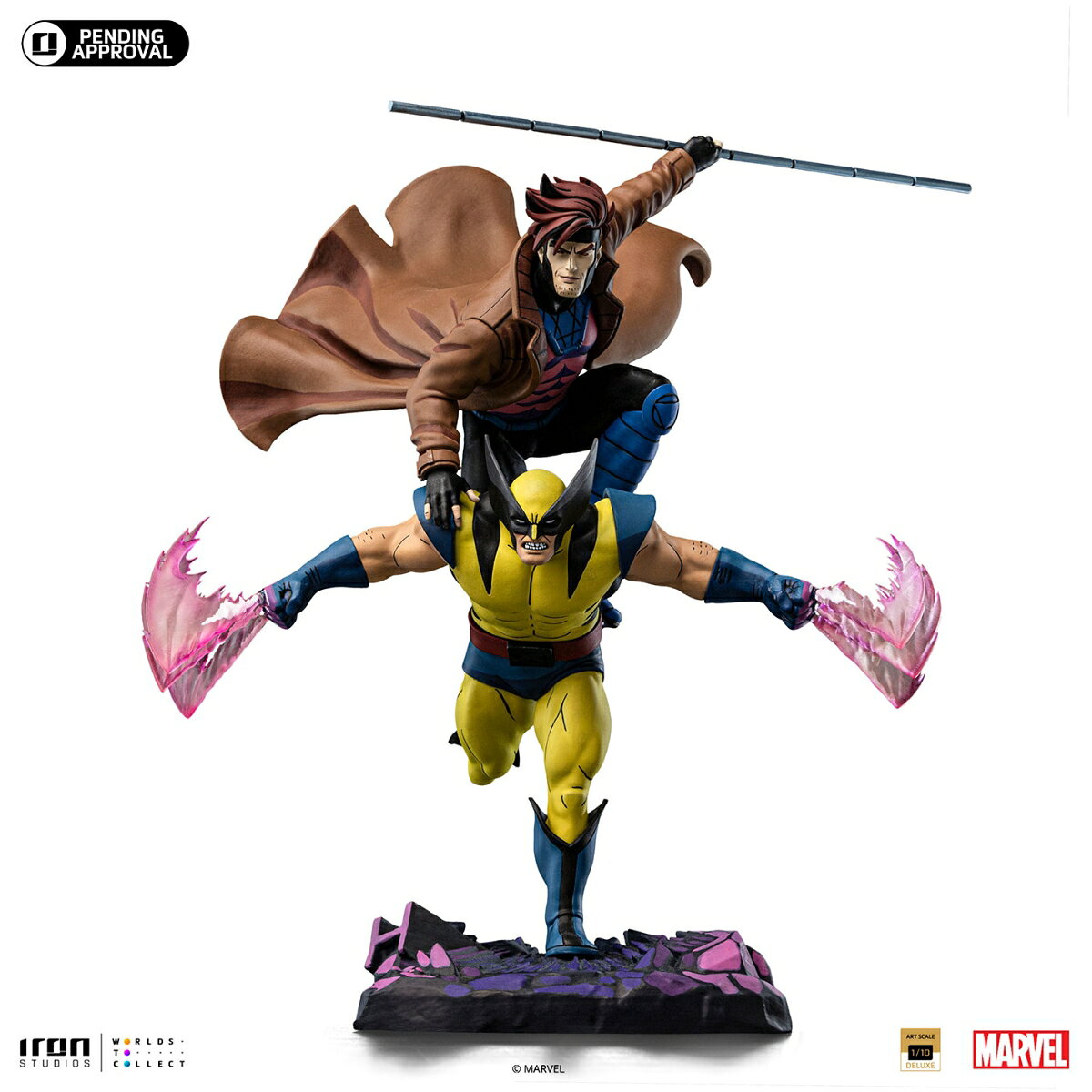 『マーベル』【アイアン・スタジオ スタチュー】「デラックス・アートスケール」1/10スケール ガンビット＆ウルヴァリン［アニメ『X-Men '97』］