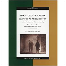 【輸入楽譜】ムソルグスキー, Modest Petrovich: 組曲「展覧会の絵」/ラヴェルによるオーケストラ用編曲: 大型スコア