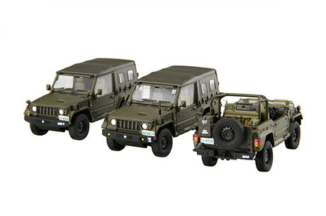 1/72 ミリタリー 陸上自衛隊 1/2tトラック(部隊用)[3両入り] 【ML12】 (プラモデル)