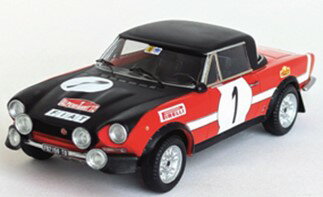 トロフュー 1/43 フィアット124スポーツスパイダー 1972年 アルペンベルトラリー 1位 #1 Hakan Lindberg/Helmut Eisendle 【dsn304】 (ミニカー)