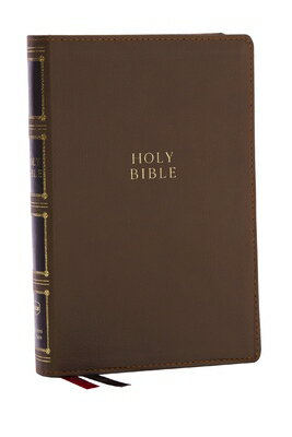 Nkjv, Compact Center-Column Reference Bible, Brown Leathersoft, Red Letter, Comfort Print (Thumb Ind NKJV COMPACT CENTER-COLUMN REF [ Thomas Nelson ]