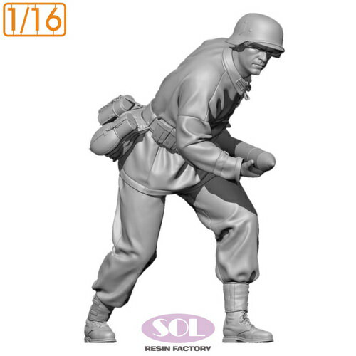 1/16 WWII ドイツ 対戦車砲兵 装填手1 【MM887】 (プラモデル)