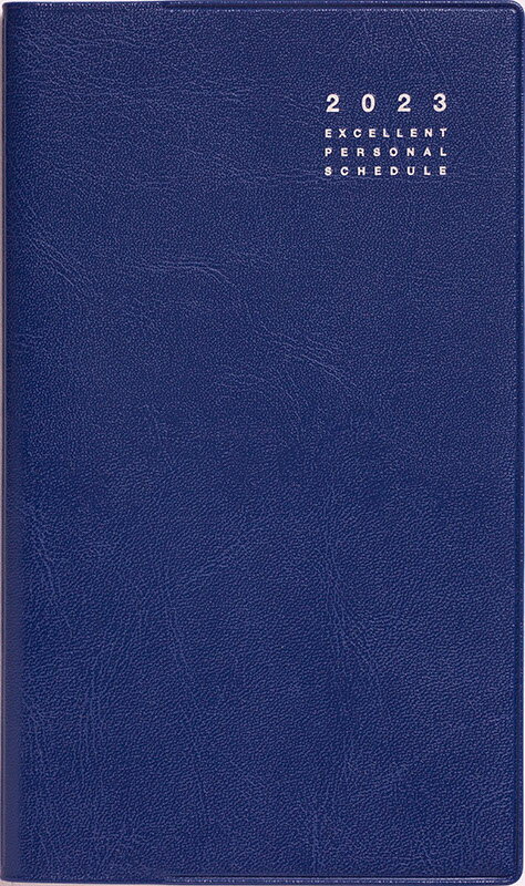 2023年　手帳　1月始まり　No.306　リベル　インデックス　6　　月曜始まり　[ブルー　オン　ノアール]　高橋書店　手帳判　マンスリー （リベルインデックス）のサムネイル