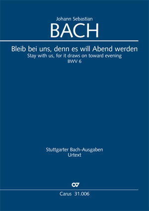 【輸入楽譜】バッハ, Johann Sebastian: カンタータ 第6番「われらのもとにとどまれ、はや夕べとなれば 」 BWV 6/Kubik編: 指揮者用大型スコア