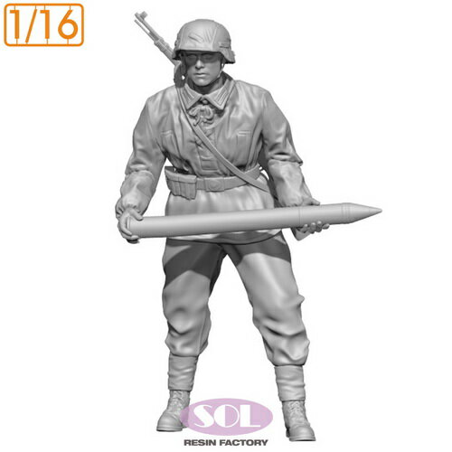 1/16 WWII ドイツ 対戦車砲兵 装填手2 【MM888】 (プラモデル)