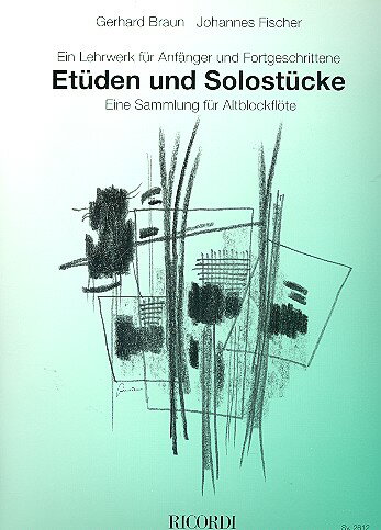【輸入楽譜】アルト・リコーダーのための練習曲とソロ曲/Braun & Fischer編