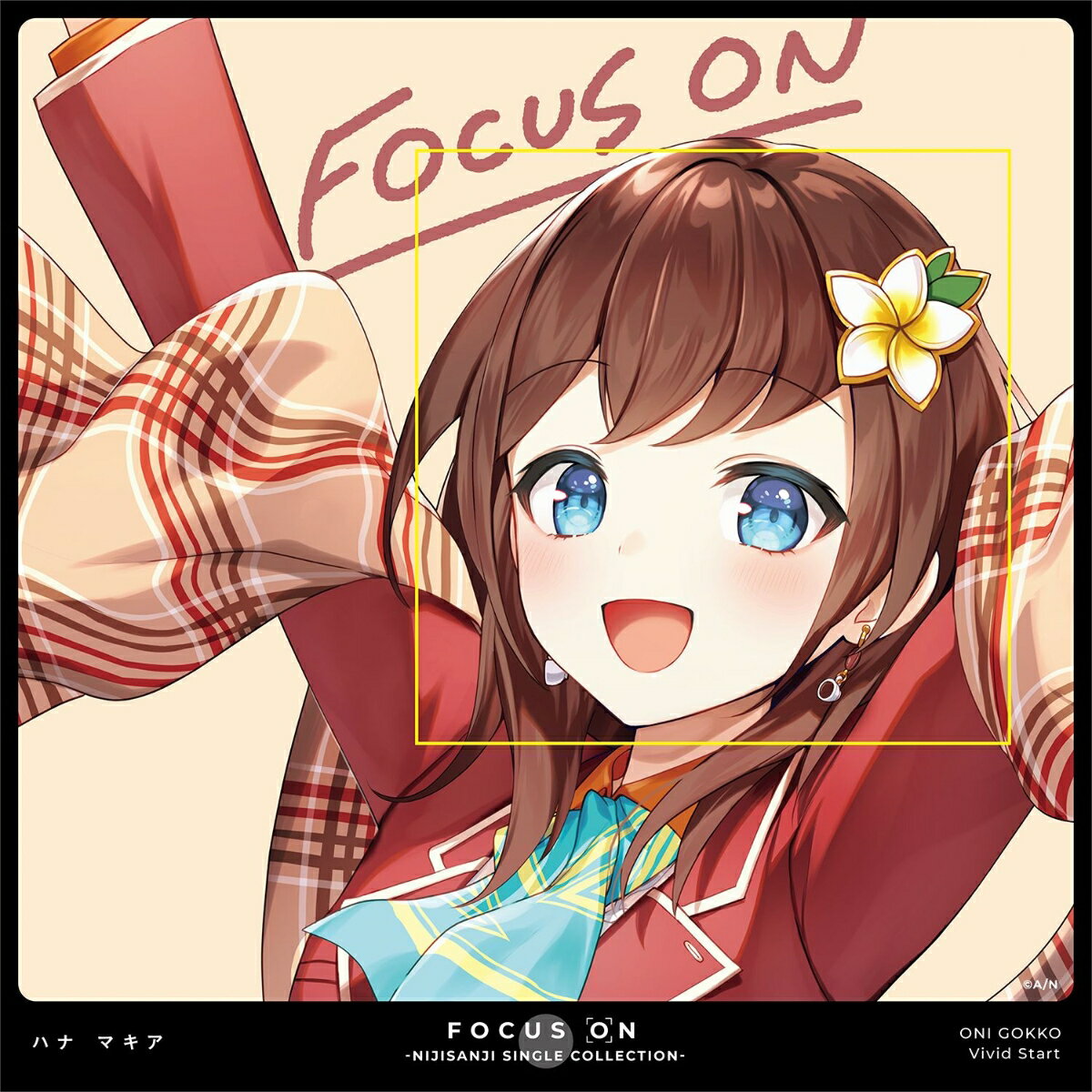 FOCUS ON - NIJISANJI SINGLE COLLECTION - ハナ マキア(ミニ色紙) 