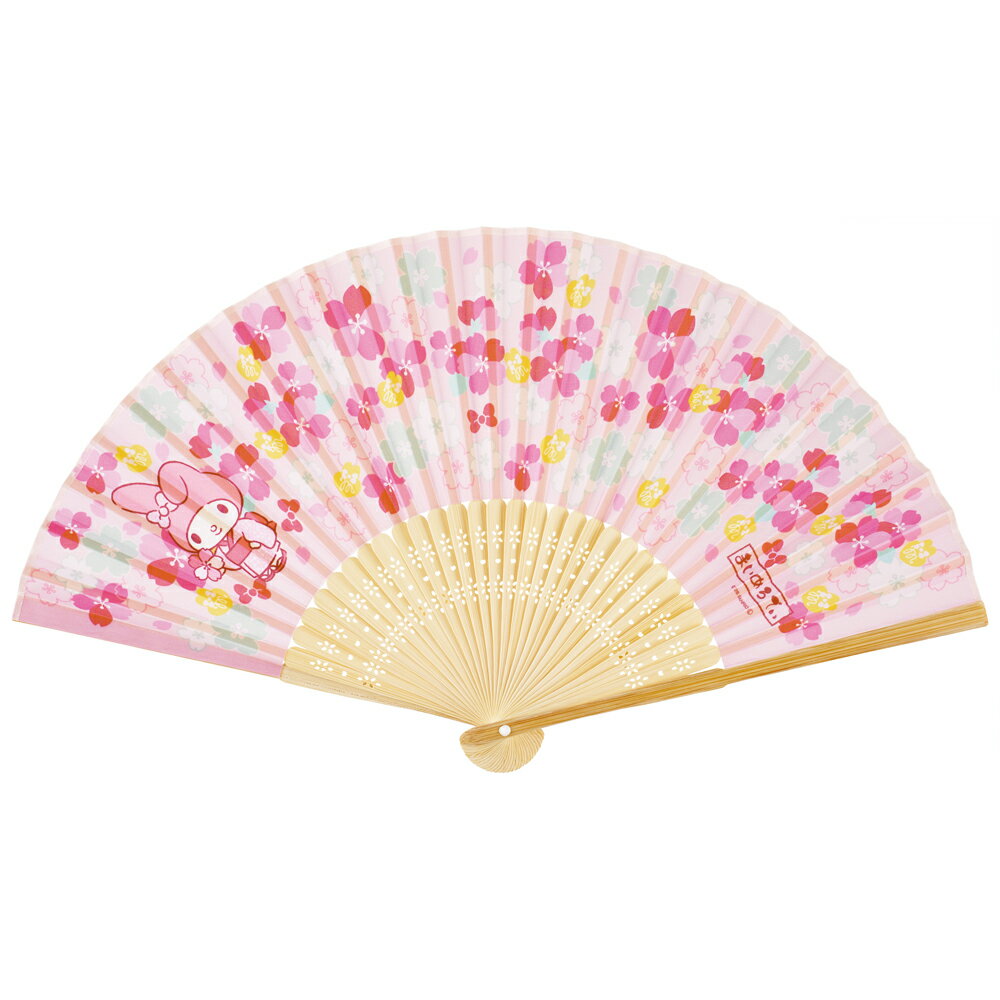 サンリオ マイメロディ 桜　扇子 キャラクター × 和
