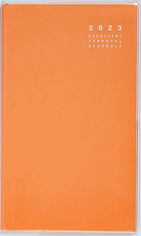 2023年　手帳　1月始まり　No.308　リベル　インデックス　8　　月曜始まり　[タンジェリン・オレンジ]　高橋書店　手帳判　マンスリー （リベルインデックス）のサムネイル