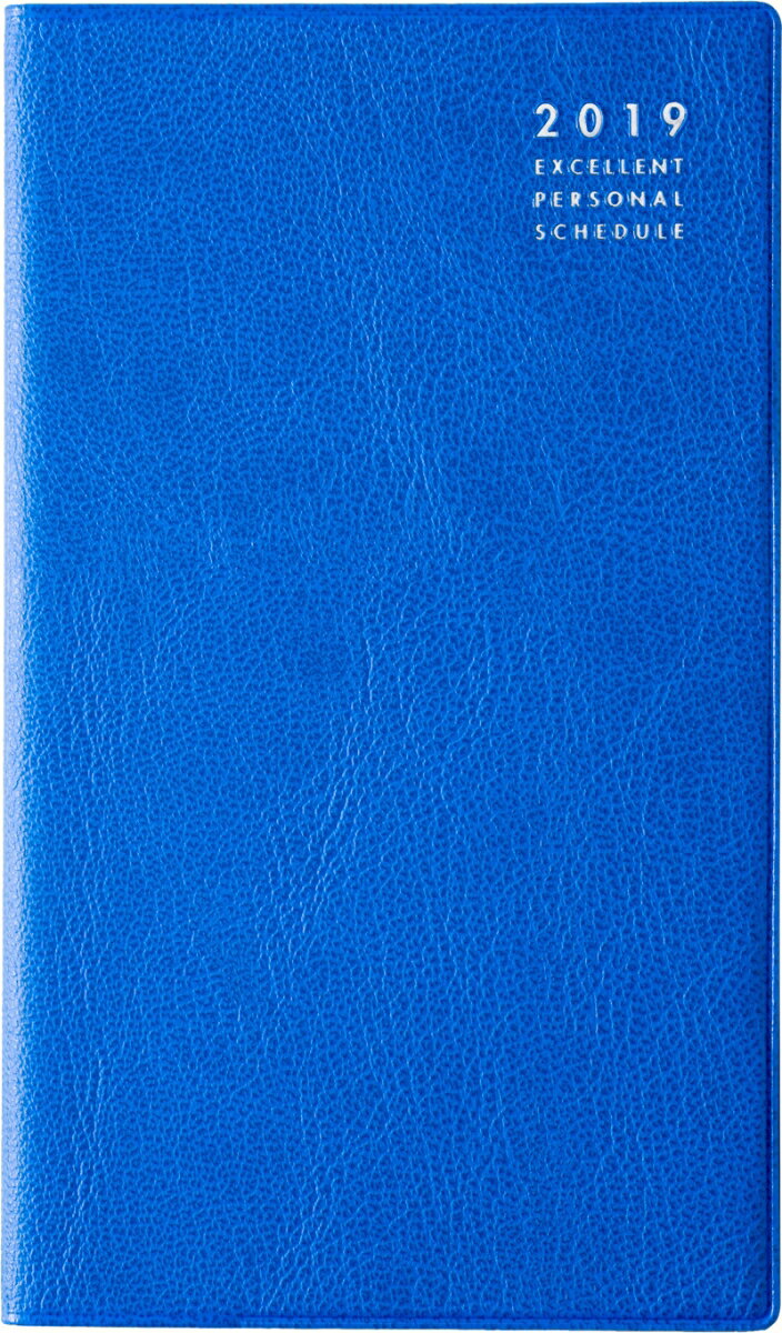 2019年版 1月始まり No.309 リベルインデックス9月曜始まり ミディアム・シーブルー