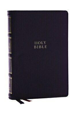 Nkjv, Compact Center-Column Reference Bible, Black Genuine Leather, Red Letter, Comfort Print (Thumb NKJV COMPACT CENTER-COLUMN REF [ Thomas Nelson ]