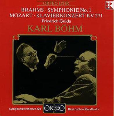 【輸入盤】ブラームス：交響曲第1番、モーツァルト：ピアノ協奏曲第9番『ジュノム』　グルダ（P）、ベーム＆バイエルン放送響（1969年ステレオ・ラ