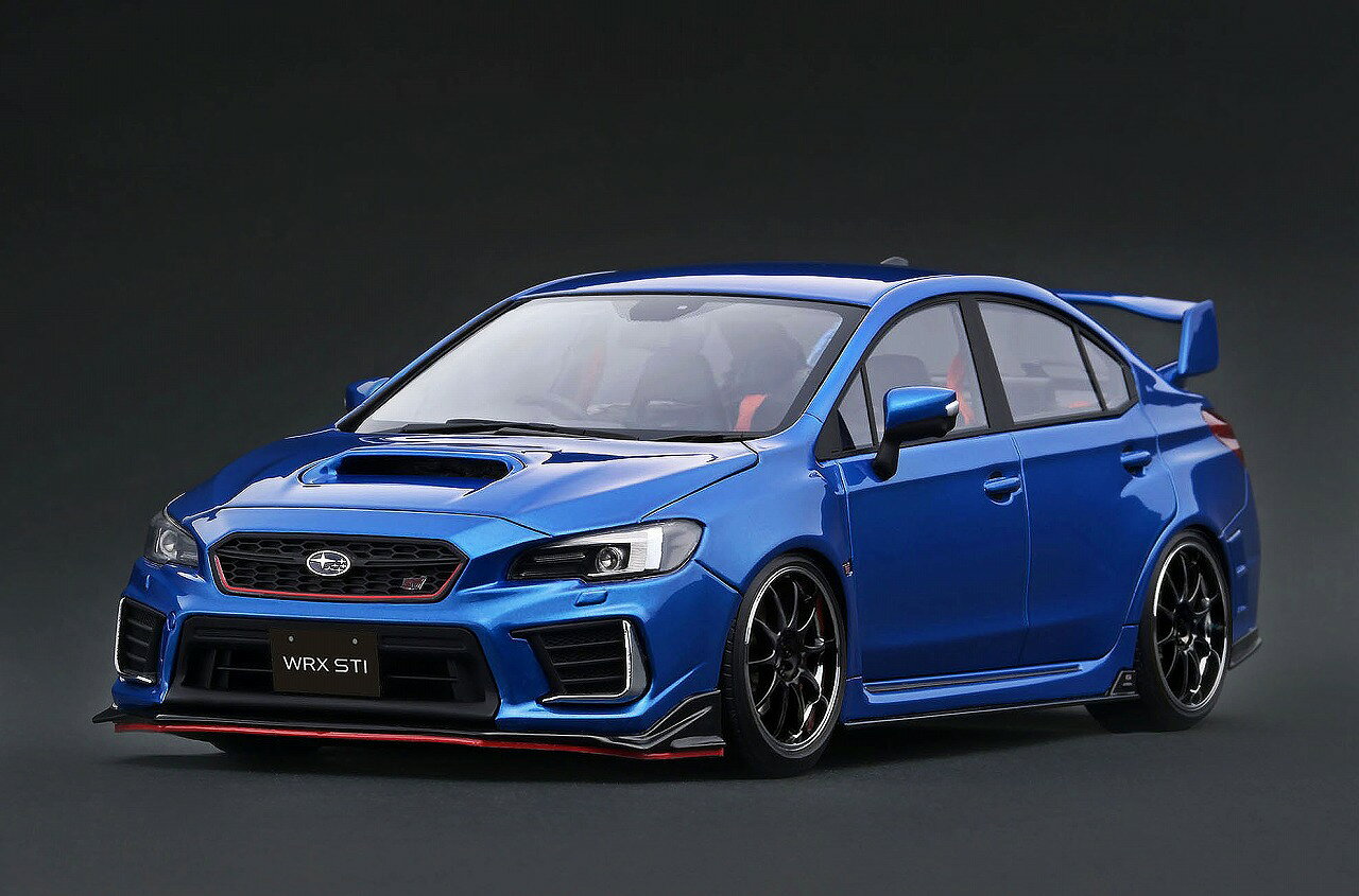モデルの見所＞＞
「WRX STI (CBA-VAB)」を1/18スケールレジンモデルで再現しました。

ボディカラー：ブルーメタリック。
　
CE28タイプ 17インチホイール(ポリッシュ＆ガンメタリック）装着。

STIフロントリップスポイラー、リヤウィング、STIレカロシート、大型ブレーキキャリパー（レッド）、4本出しマフラー、ノーマルステアリングを装着。

パッケージ寸法:D170mm W325mm H130mm

※掲載の製品は全て商品化申請中です。
※画像は試作品です。
※メーカー都合により大幅な発売延期や発売中止が発生する場合がございます。
予めご了承ください。

・ホビー系商品についての諸注意
メーカー都合により発売の大幅な延期が発生する可能性がございます。
予約商品についてはメーカーから順次入荷次第の発送となります。メーカー公表の発売日とは異なる場合がございますのでご了承ください。【対象年齢】：