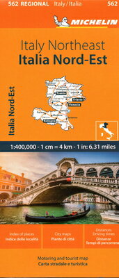 Italy: Northeast Map 562 MAP-ITALY NORTHEAST MAP 562 11 （Maps/Regional (Michelin)） [ Michelin ]