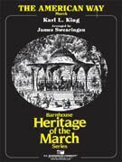 【輸入楽譜】キング, Karl L.: アメリカンウェイ・マーチ/スウェアリンジェン編曲: スコアとパート譜セット
