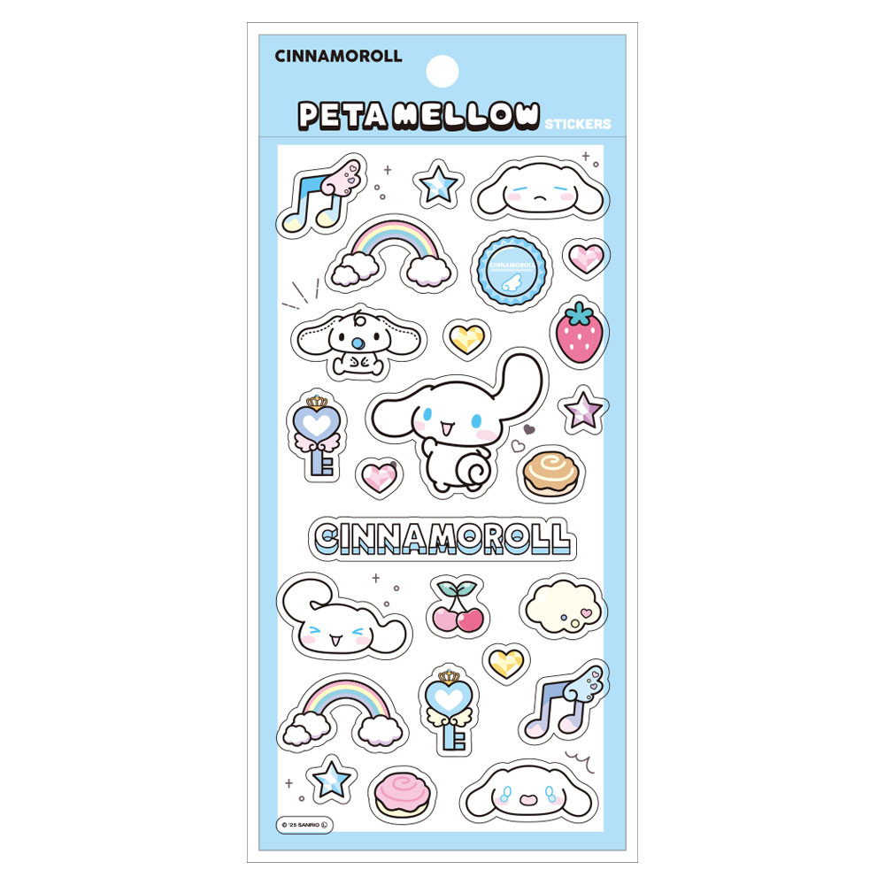 サンリオキャラクターズペタメロウステッカーズペタペタステッカーズ／シナモロール...