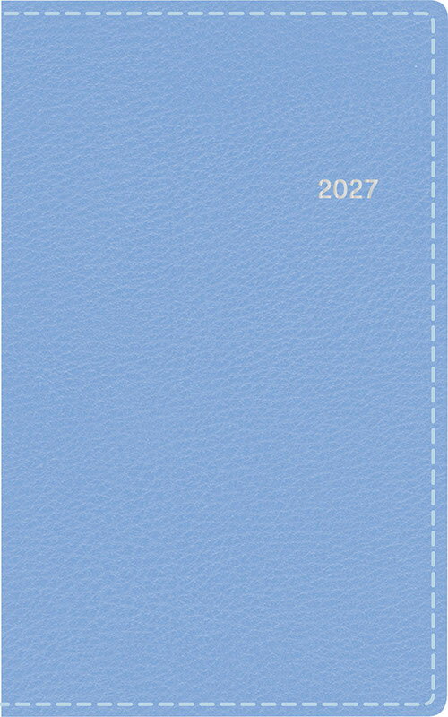2027年 手帳 1月始まり No.313 T'beau （ティーズビュー） 日曜始まり 3 [リネンブルー]高橋書店 手帳判 ウィークリー