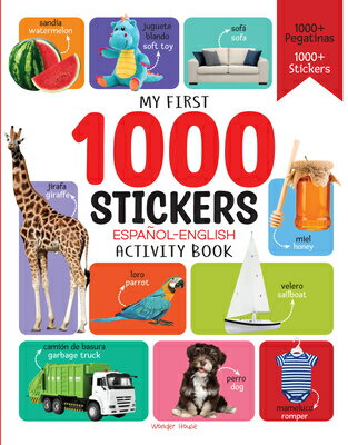 1000 Stickers English-Espanol Activity Book STICKERS-1000 STICKERS ENGLISH 