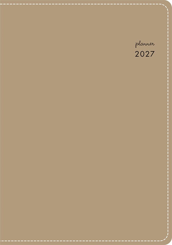 2027年　手帳　1月始まり　No.361　リラクレール 1　　[カフェモカ]高橋書店　B6判　　マンスリー （リラクレール）