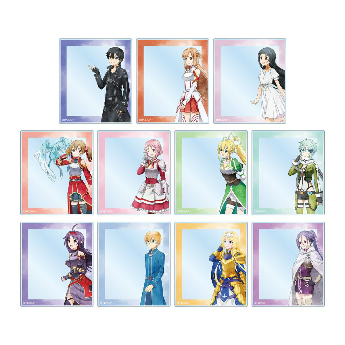 ソードアート・オンライン描き下ろし 歩みver. トレーディングアクリルカード(BOX＝11個)