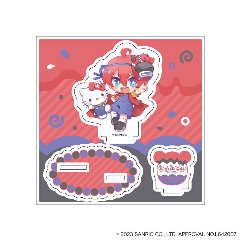 アクリルフィギュアプレート「まいまいまいごえん」01/シンタ×ハローキティ(ミニキャライラスト)【グッズ】