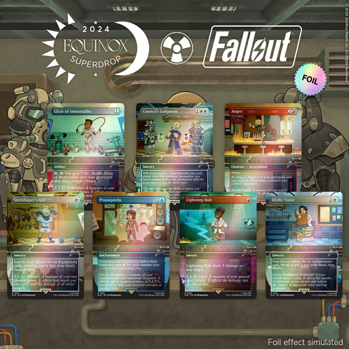 マジック：ザ・ギャザリング Secret Lair Equinox Superdrop 2024 Secret Lair X Fallout: S.P.E.C.I.A.L. Foil Edition【クレジットカード決済限定】