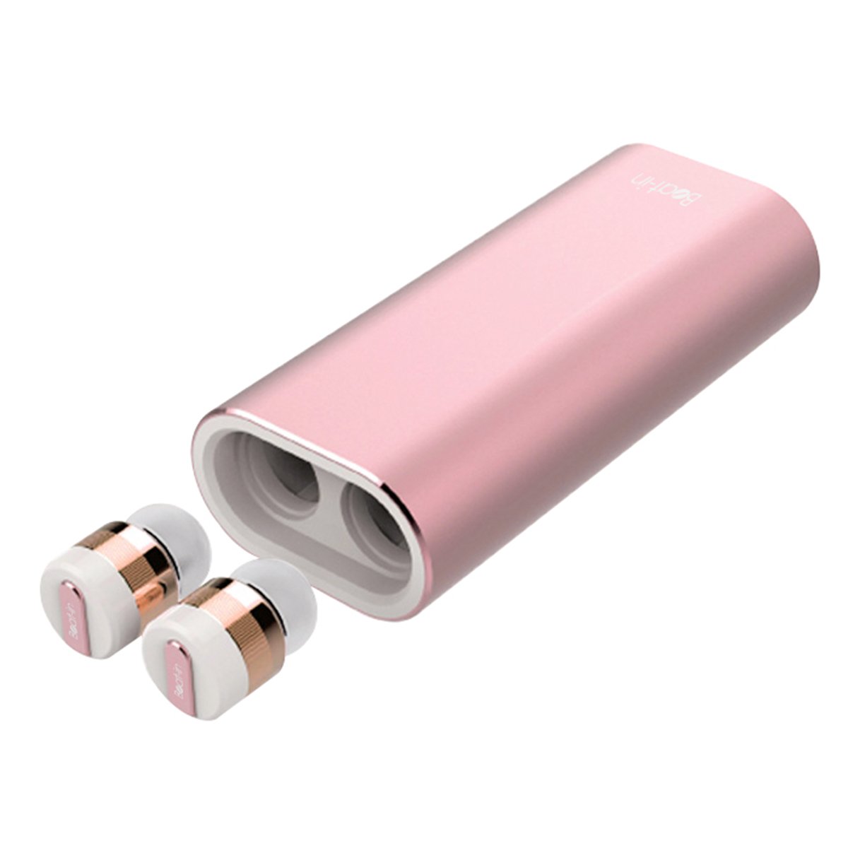 ワイヤレスイヤホン Beat-in Power Bank ローズゴールド
