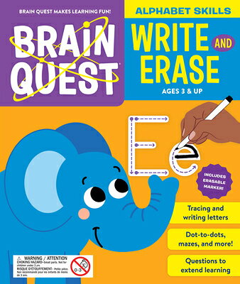 Brain Quest Write and Erase: Alphabet Skills BRAIN QUEST WRITE & ERASE ALPH [ Workman Publishing ]