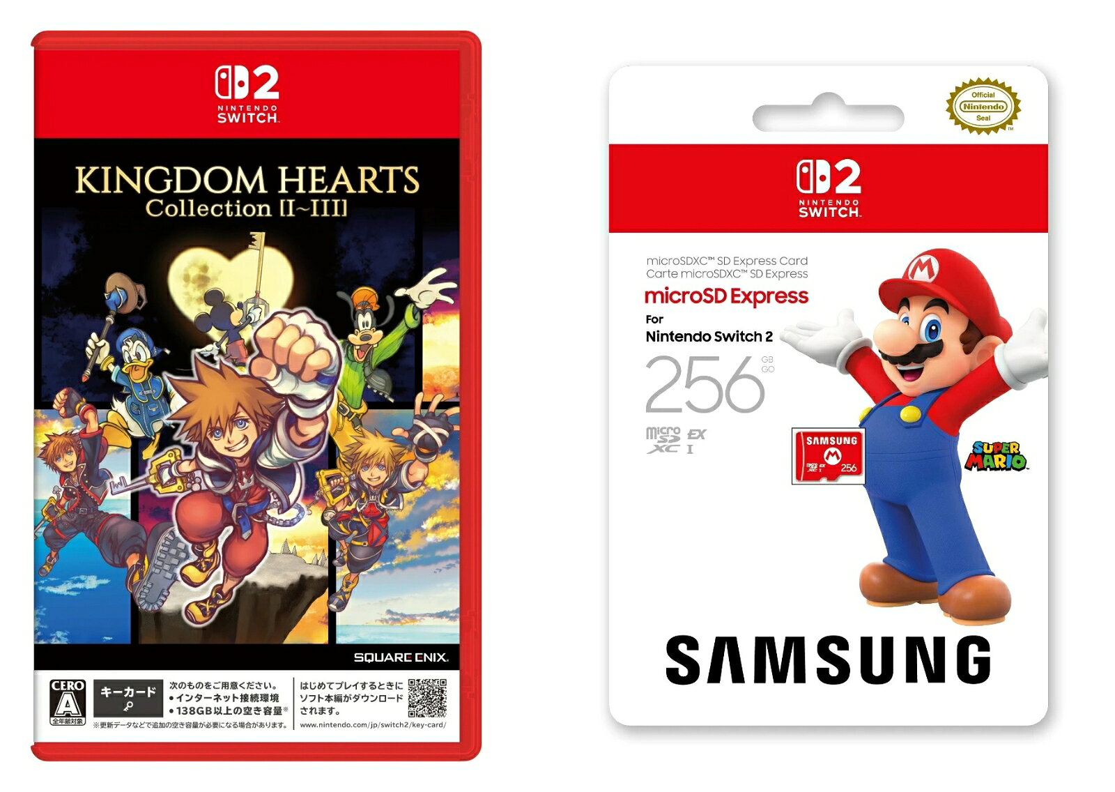 【セット商品】KINGDOM HEARTS Collection [I~III]　Switch2版+Samsung microSD Express Card 256GB for Nintendo Switch 2
