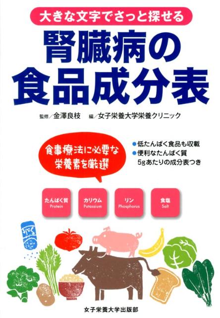 腎臓病の食品成分表