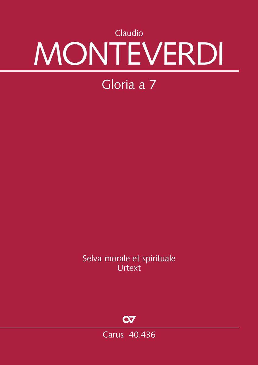 【輸入楽譜】モンテヴェルディ, Claudio: 七声のグローリア (ラテン語)