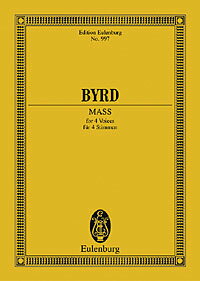 【輸入楽譜】バード, William: 四声のミサ/Hudson編: スタディ・スコア