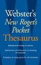 Webster's New Roget's Pocket Thesaurus WEB NEW ROGETS PCKT THESAURUS [ Editors o...