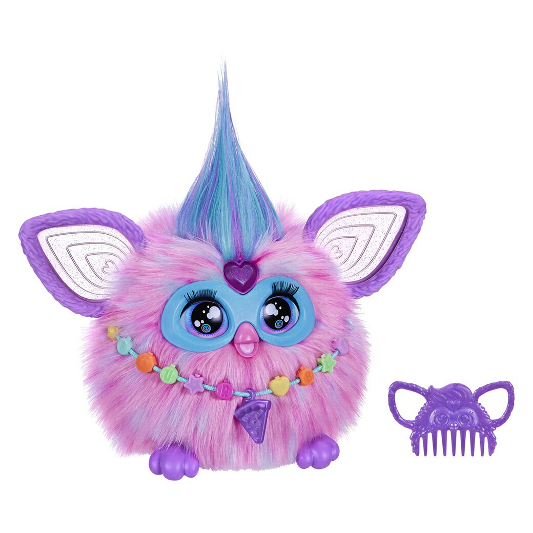 FURBY ハズブロ(Hasbro)ファービー コットンキャンディ ピンクとブルー 声に反応するインタラクティブトイ 男の子と女の子向け 対象年齢6才以上、ファッションアクセサリー15個付き、アニマトロニクス 電動ぬいぐるみ 子ども向け G1639 正規品